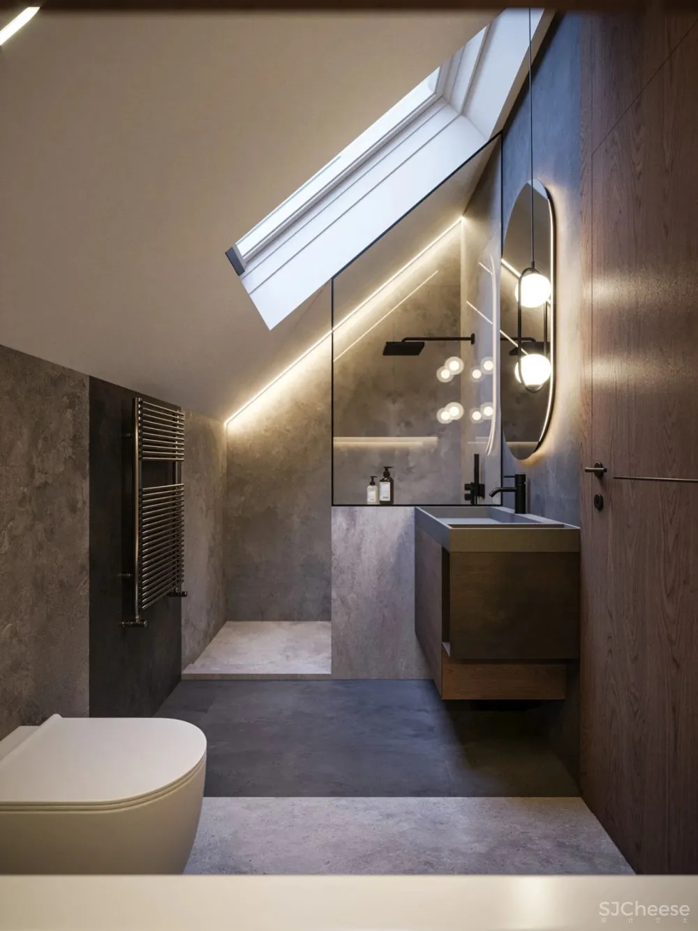 110㎡ 原木风复式, 灯光这样设计更有质感!