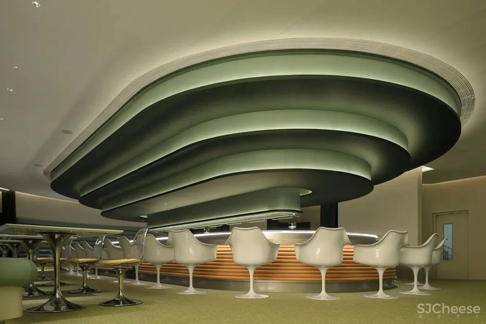 万社设计 上海 ATLATL 餐厅,未来主义空间设计实验