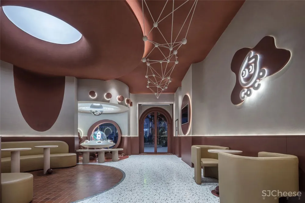 你怎么看奶茶品牌CoCo这家走向“宇宙”的店?