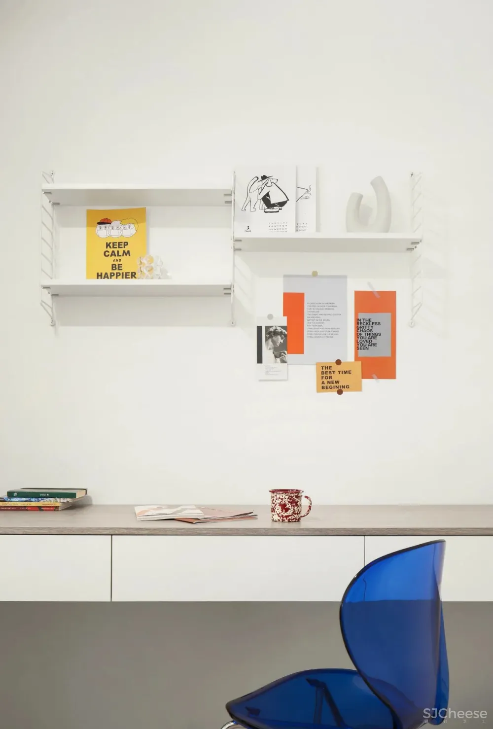 浅麻色 纯白色，简洁舒适的空间美感 清和一舍