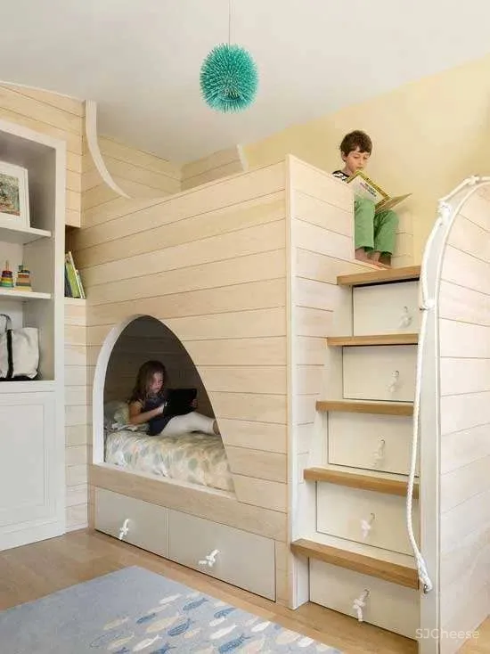 79平米，一家四口同住，这里被设计师形容为“专属于秋天的空间”