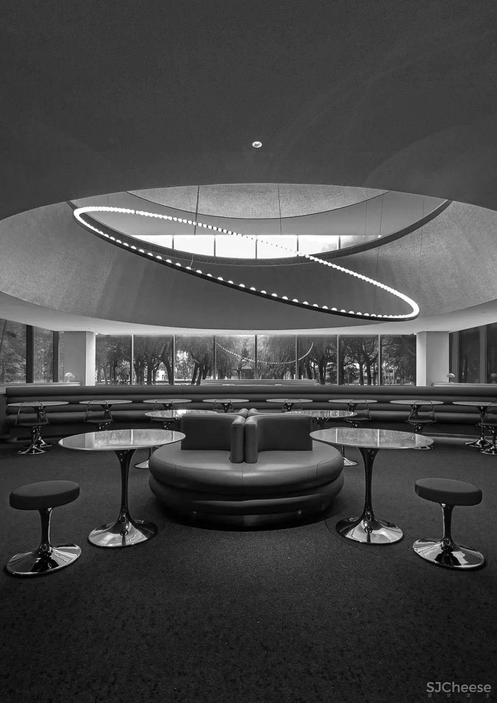 万社设计 上海 ATLATL 餐厅,未来主义空间设计实验