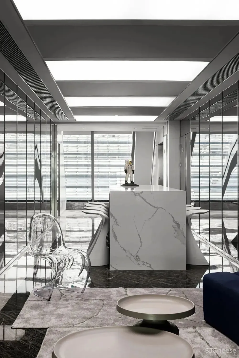 黑白简趣空间，90后都爱的个性潮地 珀阁室内设计