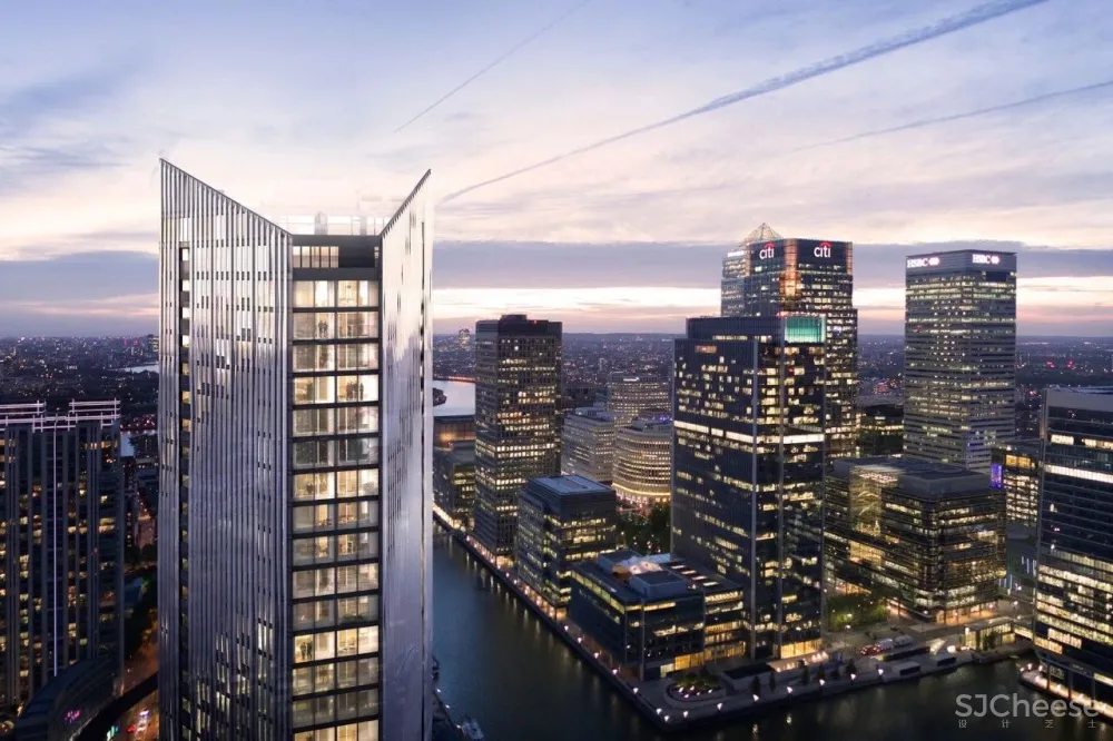 Make Architects设计-世界金融中心,伦敦泰晤士河畔顶奢公寓The Madison