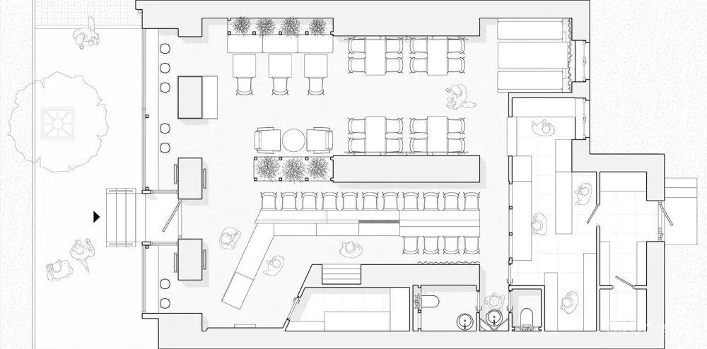 材质极致运用，拉丝不锈钢赋予空间高级感！