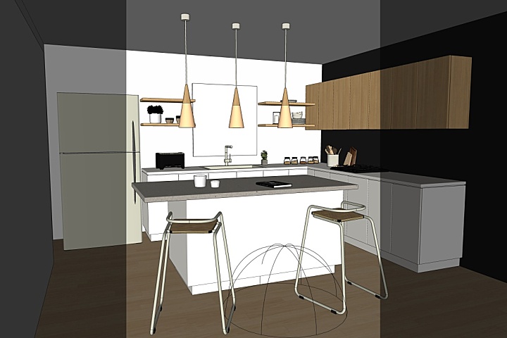 厨房SU模型合集-家装厨房餐厅设计效果草图大师sketchup-25套SKP模型-1.4G