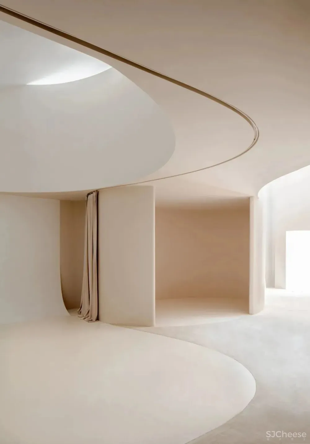 流线的自然永恒 婚纱高定艺术空间 尔我空间设计