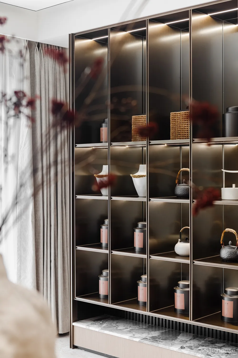 元禾大千设计 烟台「中海万锦」洋房下叠现代简约样板间