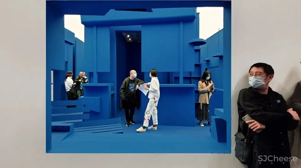 九层塔的蓝色塔基,深圳 王子耕