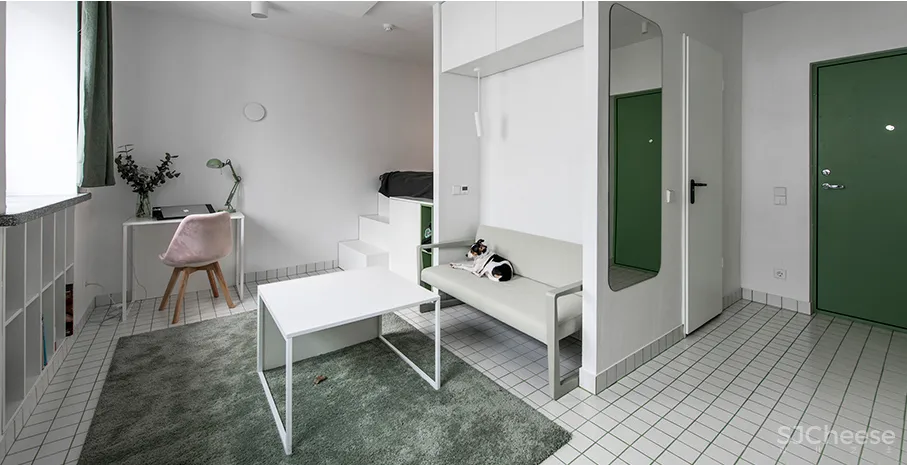 双十一也是光棍节!5套超小单身公寓设计案例,分享给剁完手的你