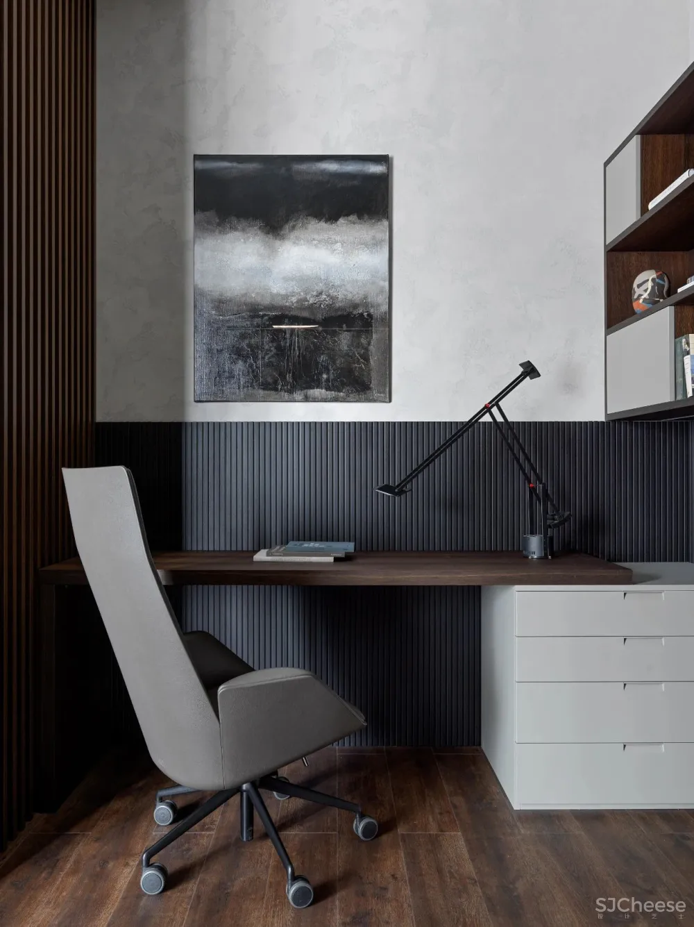 DE-DE新作 95m²简约私宅，大理石与原木的和谐