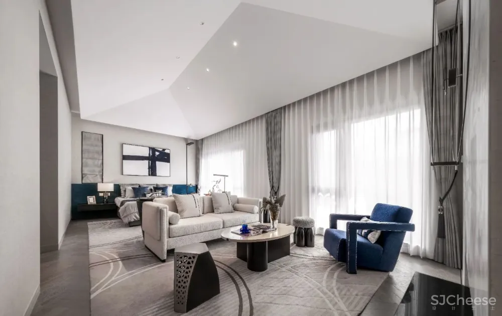 李益中新作 浙江金华「中天·云望」550平联排别墅样板间