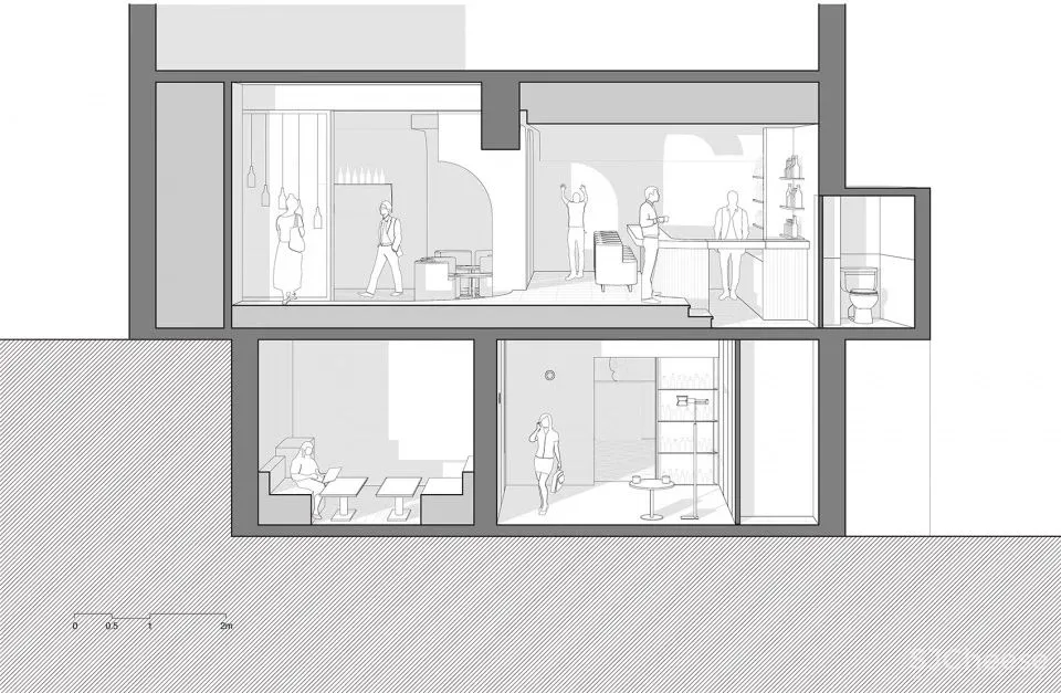 营造神秘与尊贵的消费体验 Whisper酒吧 低态建筑