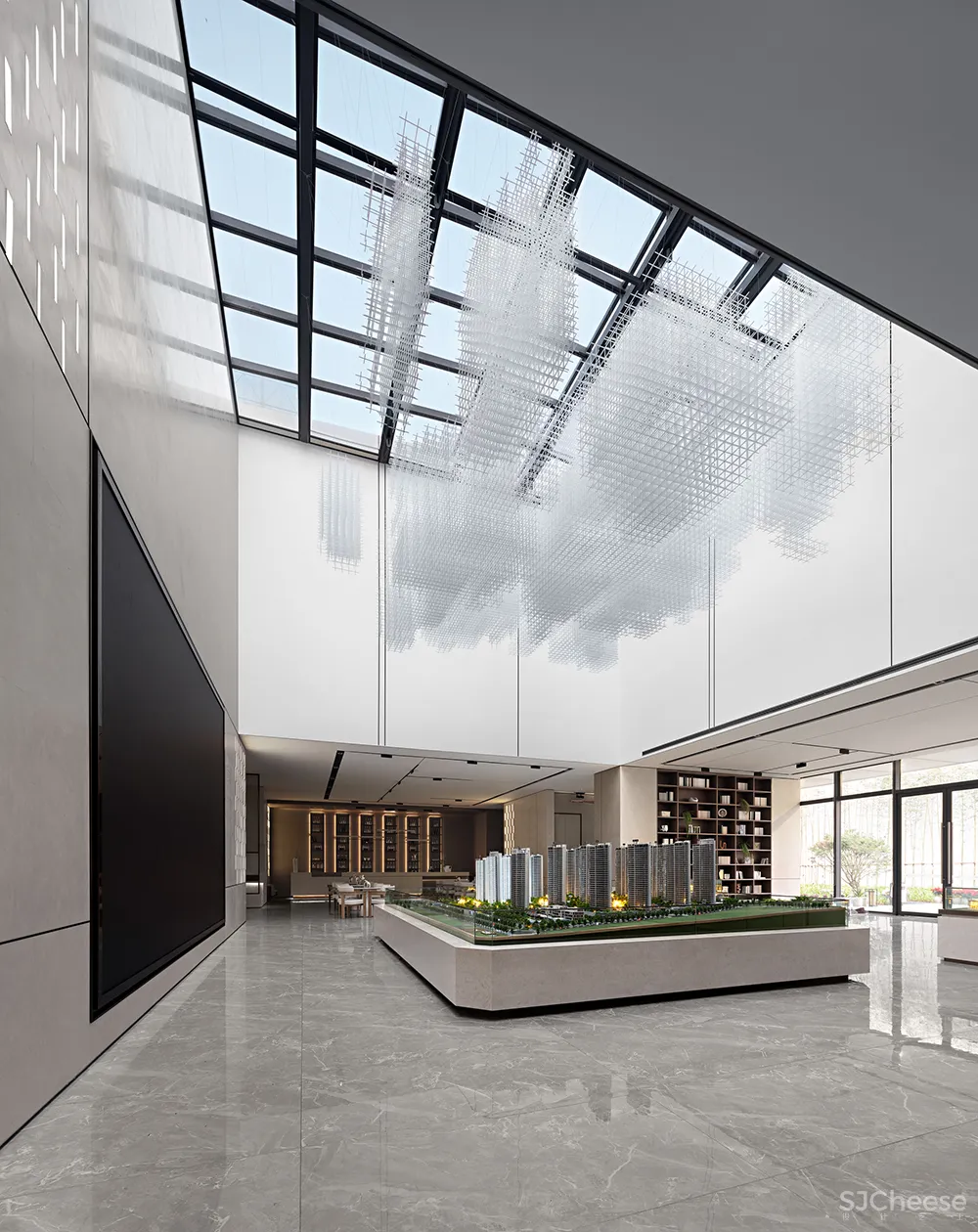 824㎡售楼处,光影与自然共生!