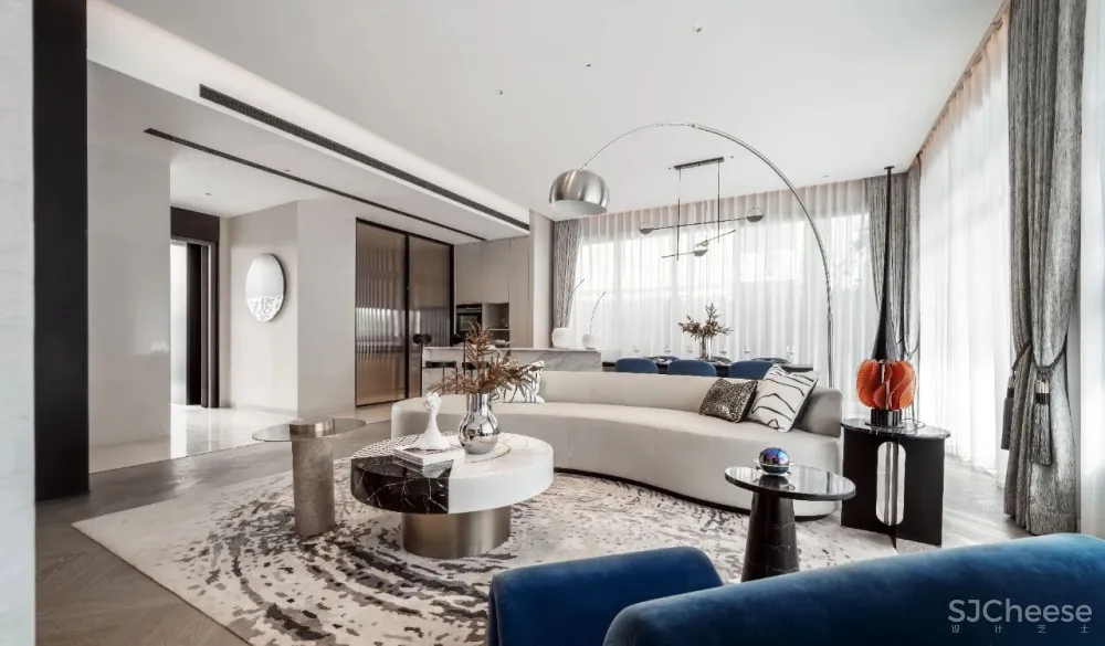 李益中新作 浙江金华「中天·云望」550平联排别墅样板间