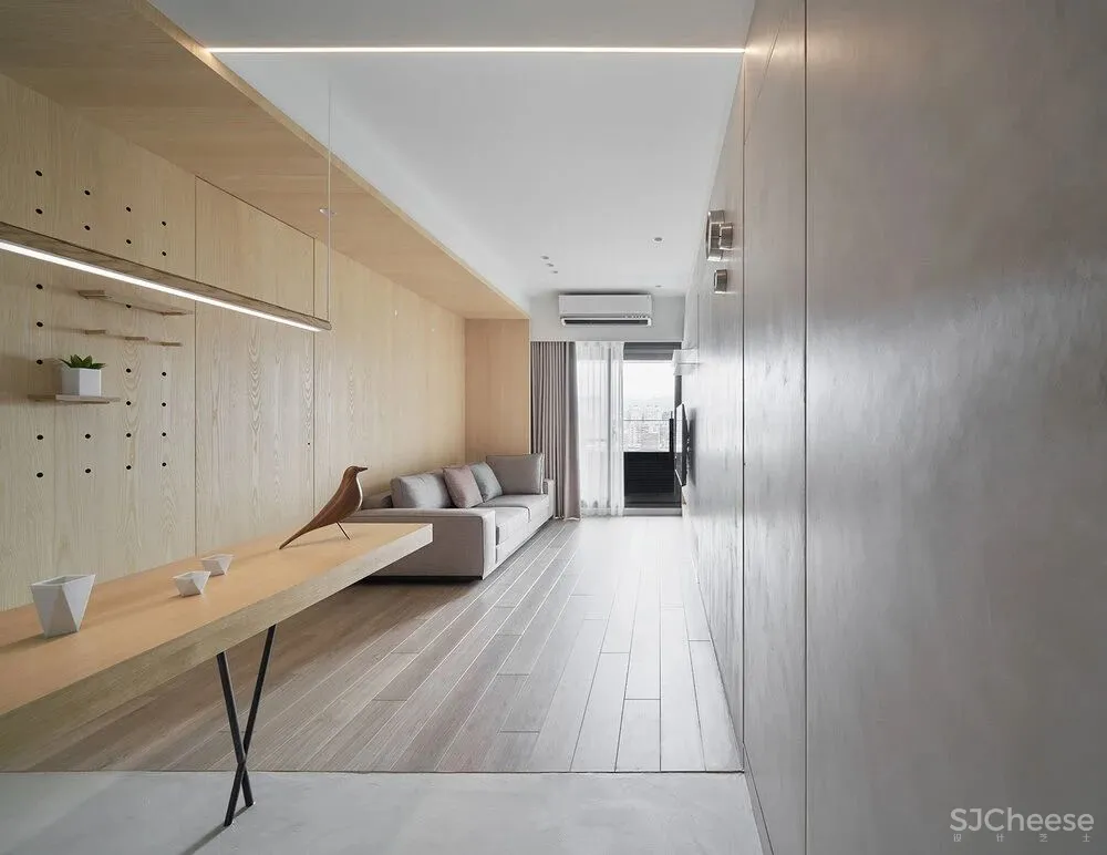 49㎡三口之家,这样设计超级显大!