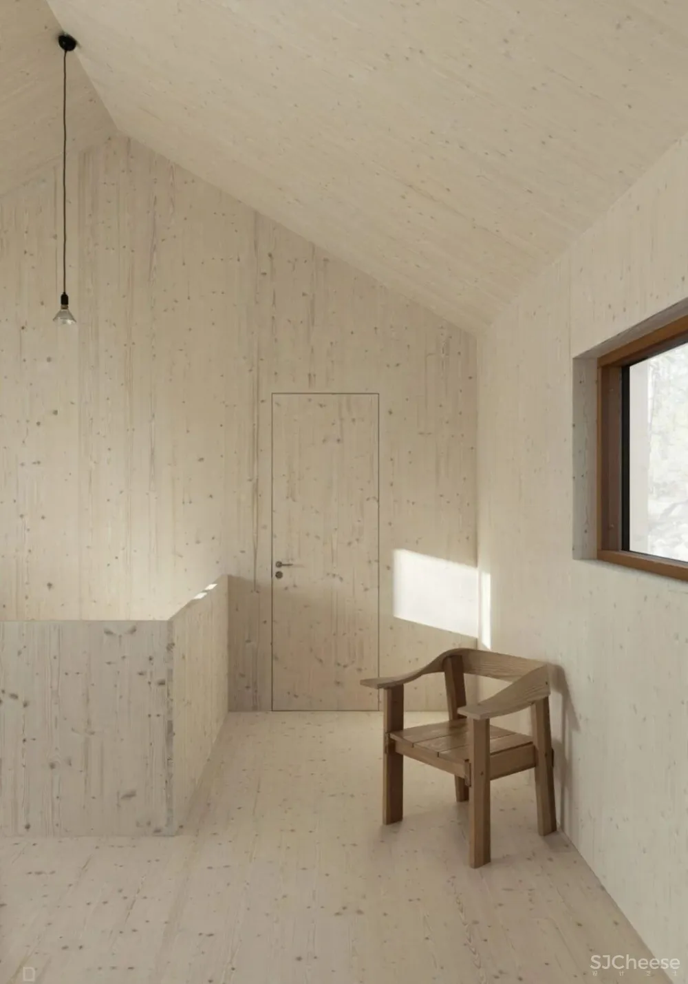 原木 侘寂，现代隐居栖处