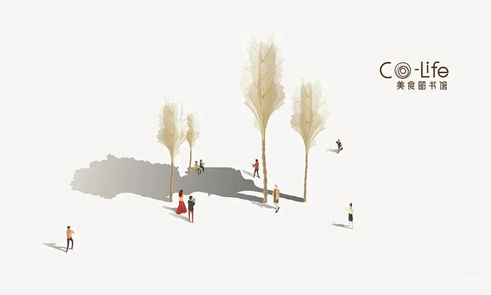 壹方设计 杭州万科CO Life美食图书馆,从场景到场所的创新