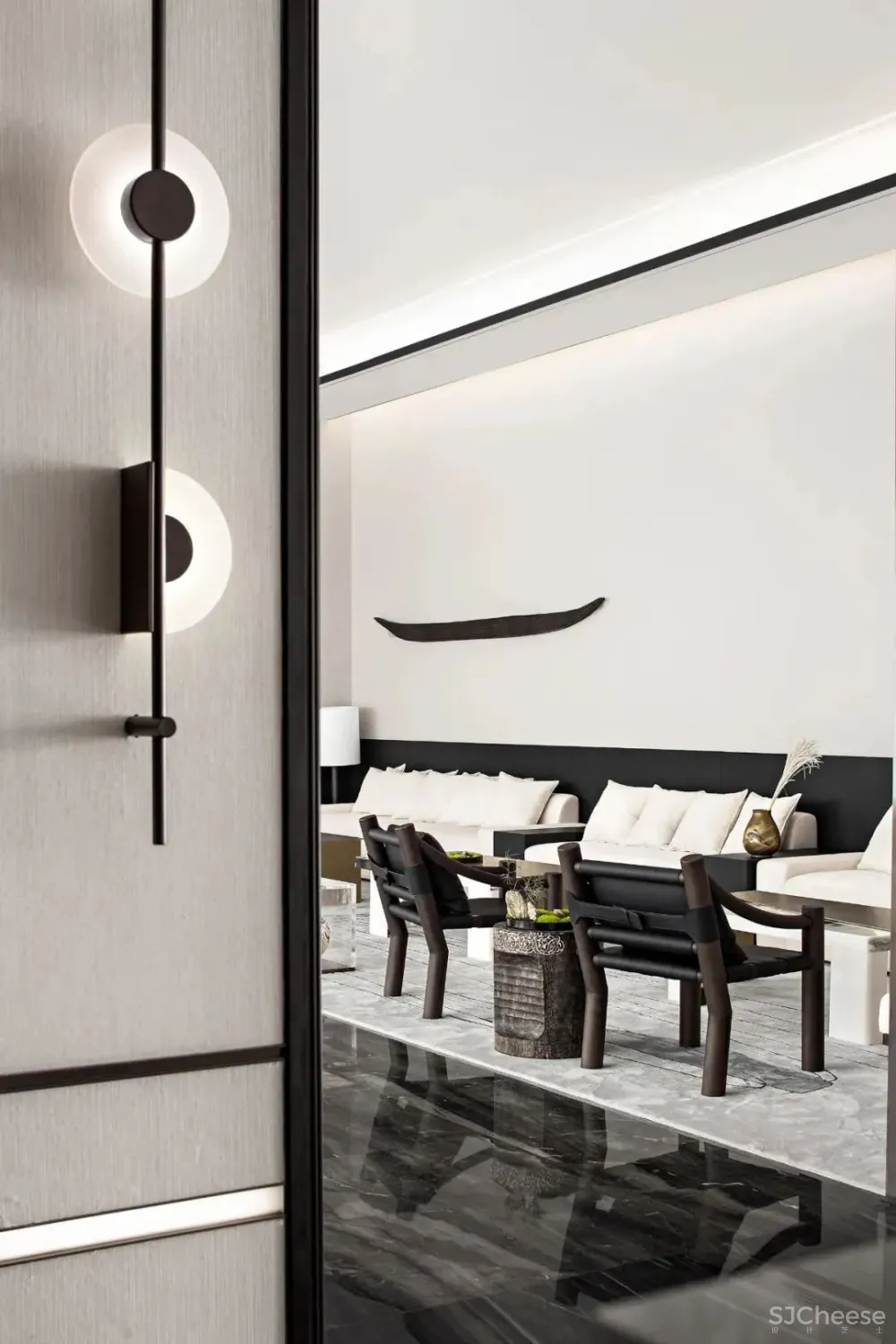 璞辉设计丨云水禅心，陶柳之下的现代二分法美学