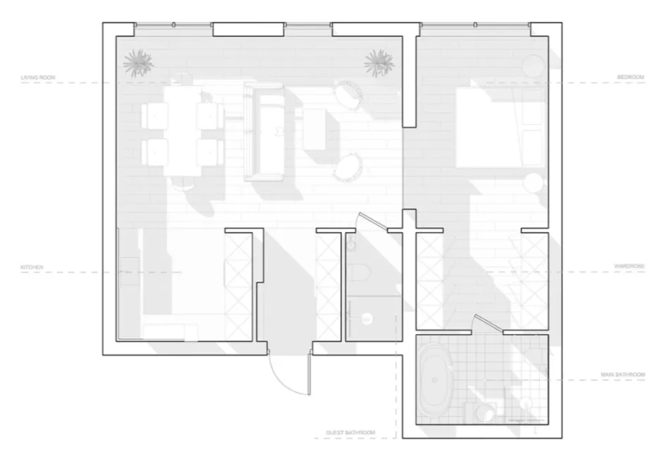 83㎡ 一室一厅,这么个性的颜色搭配一进门就被惊艳到了!