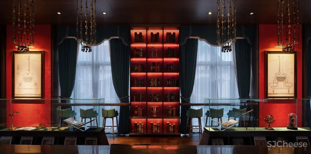 明德设计丨郑州万科荣成云图售楼处:英式古典的当代演绎