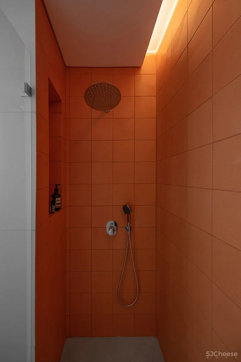 130㎡ 三居室,全开放客厅,连玄关都省了