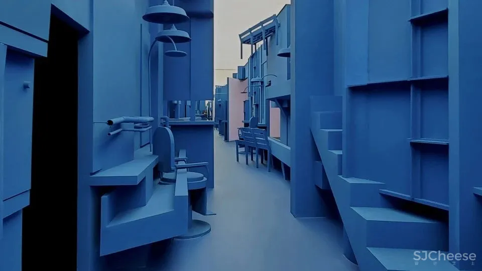 九层塔的蓝色塔基,深圳 王子耕