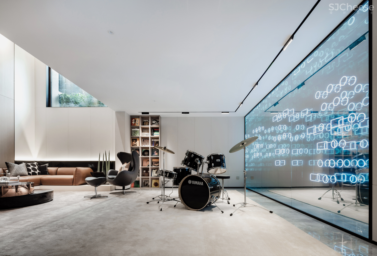 元禾大千设计 烟台「中海万锦」洋房下叠现代简约样板间