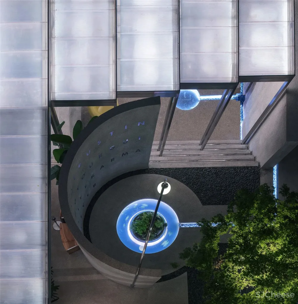 1936年的上海法式洋房改造而成的办公空间