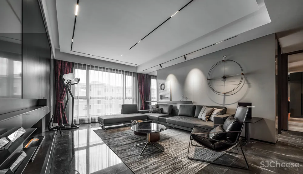 231㎡气质高级黑,简约时尚、格调十足!