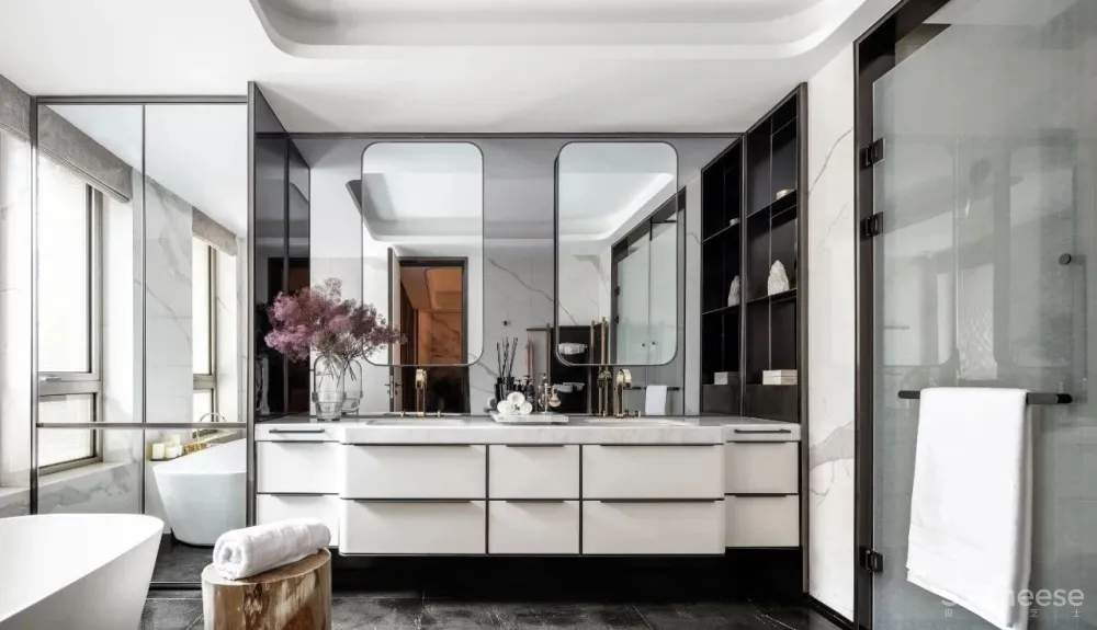 无间.吴滨-HWCD 上海豪宅新地标「瑞安.翠湖天地」大平层效果图和实景照片