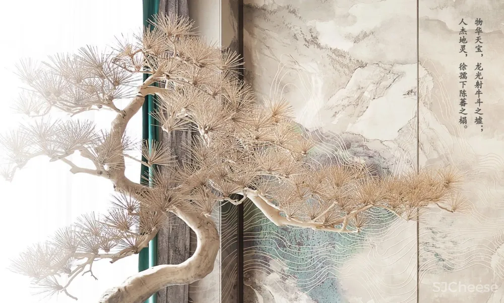 本则新作 闲云影丽日,松声入梦来