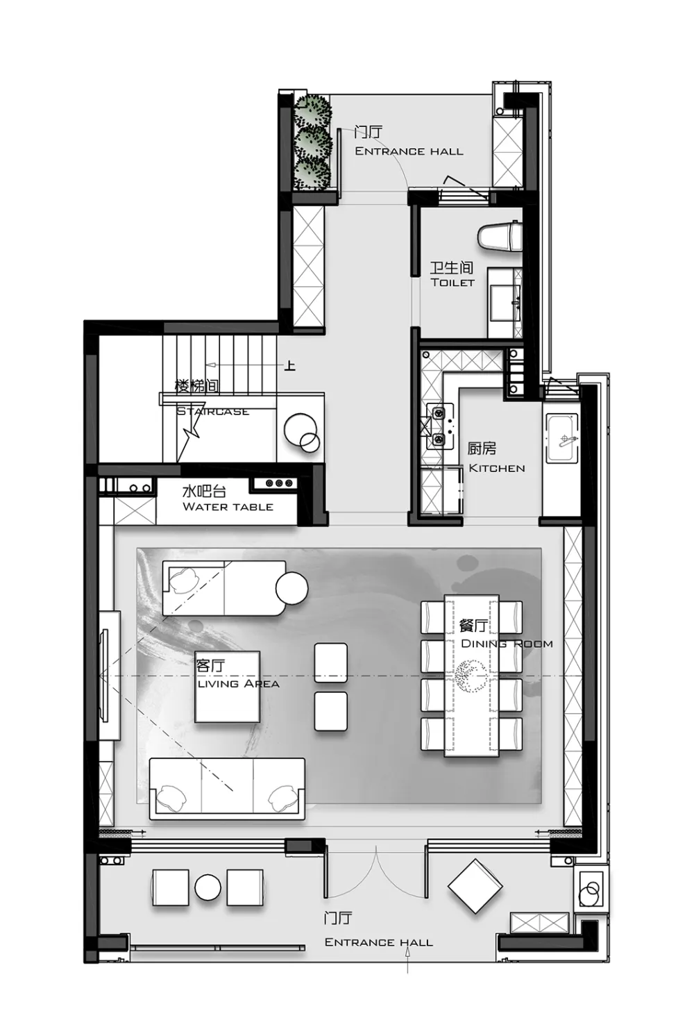 岳蒙:一抹幽蓝,韵染留白!