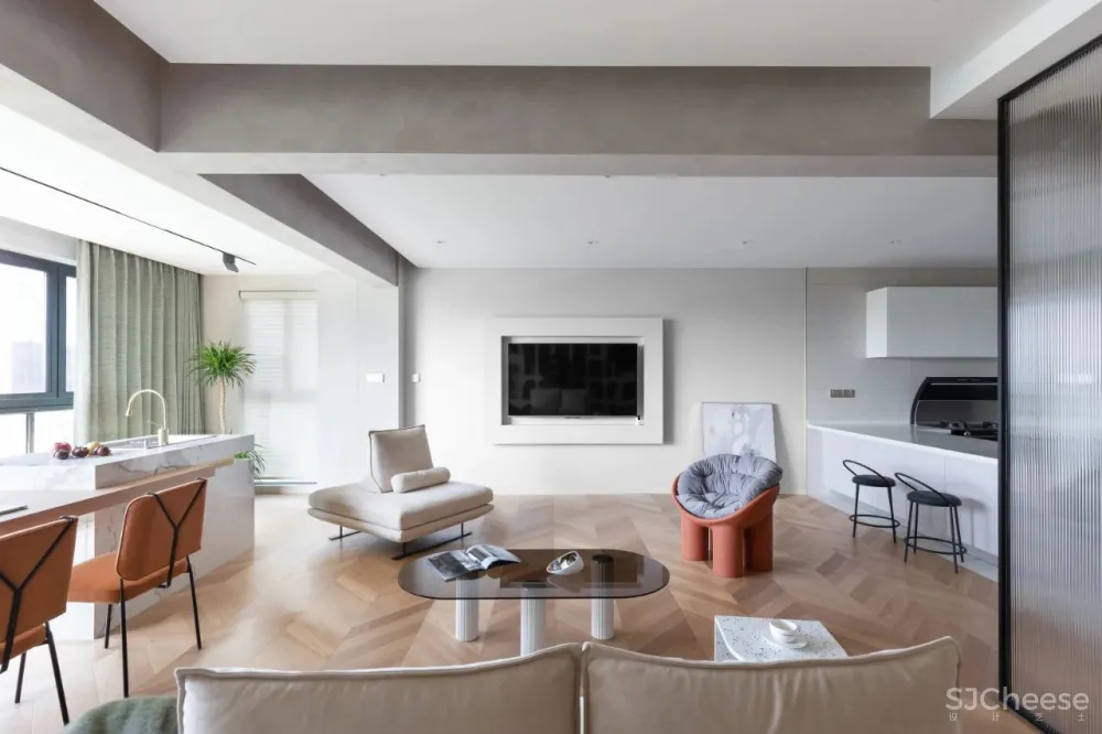 160㎡复式住宅，黑白灰 原木，打造素雅治愈的慢生活空间