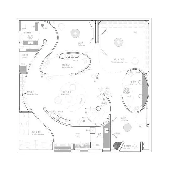 流线的自然永恒 婚纱高定艺术空间 尔我空间设计