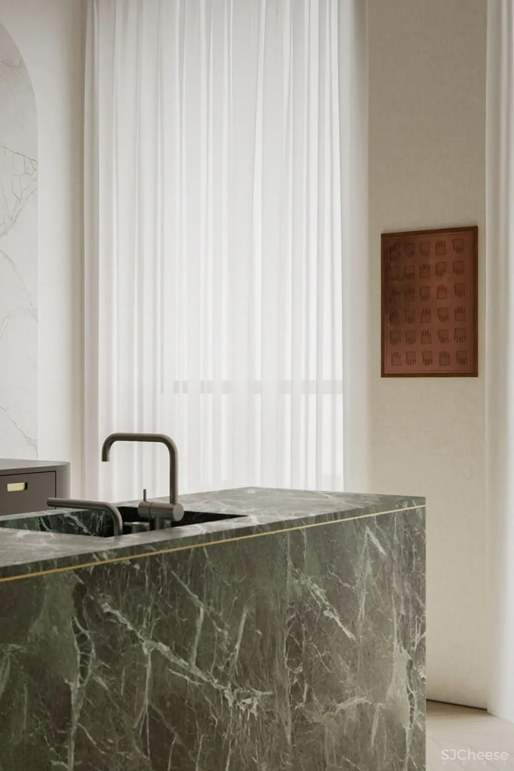 124㎡ 一室一厅,从客厅到卧室都很有格调