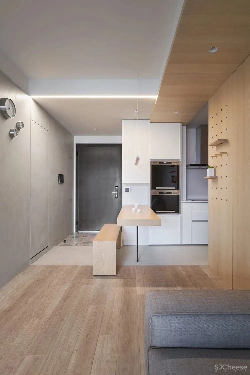 49㎡三口之家,这样设计超级显大!