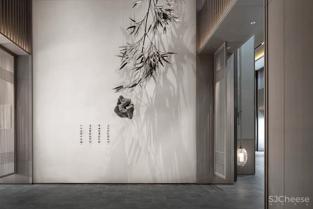 吴文粒:2500㎡中式售楼处,珑廷风雅韵,隐归禅深处!