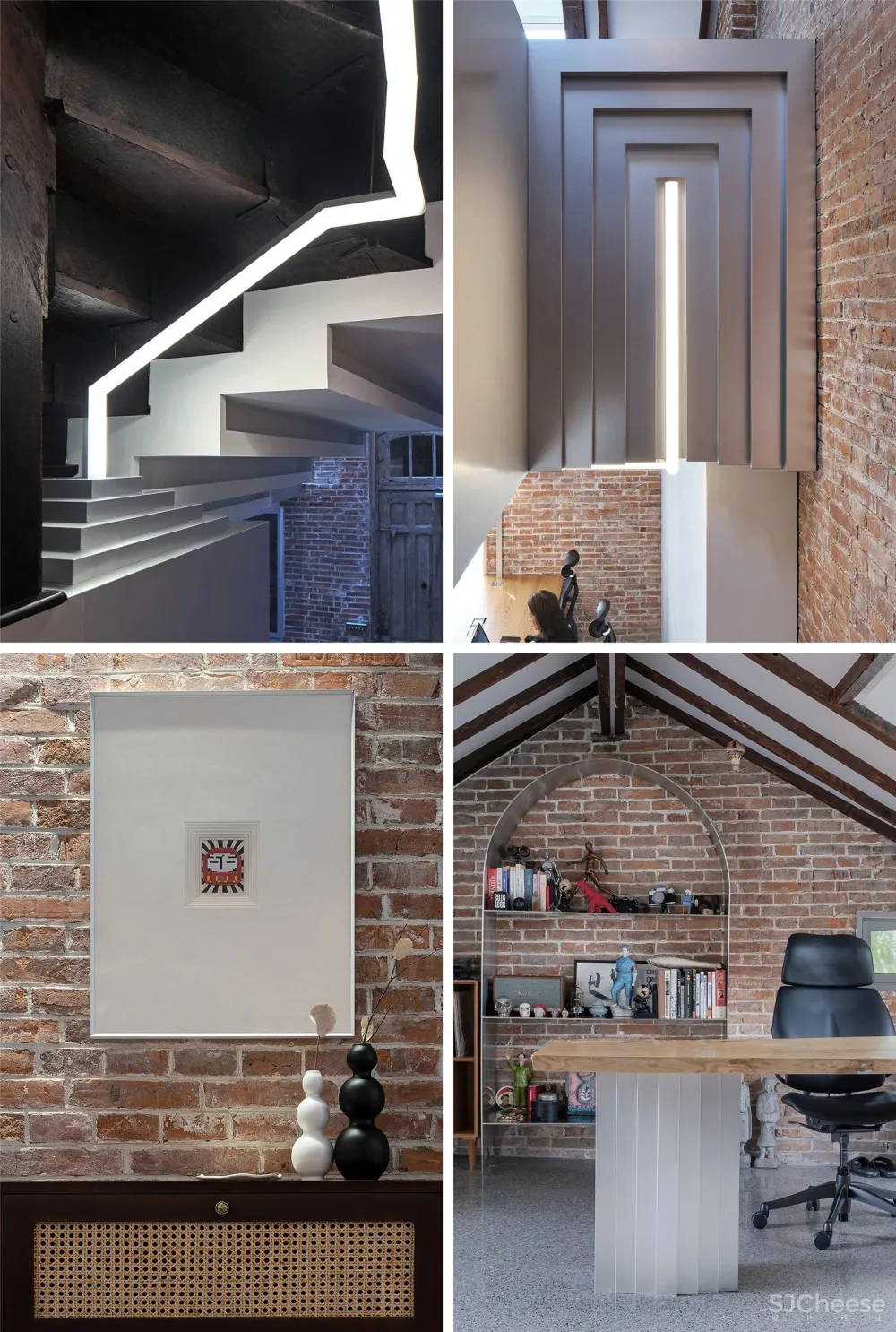 1936年的上海法式洋房改造而成的办公空间