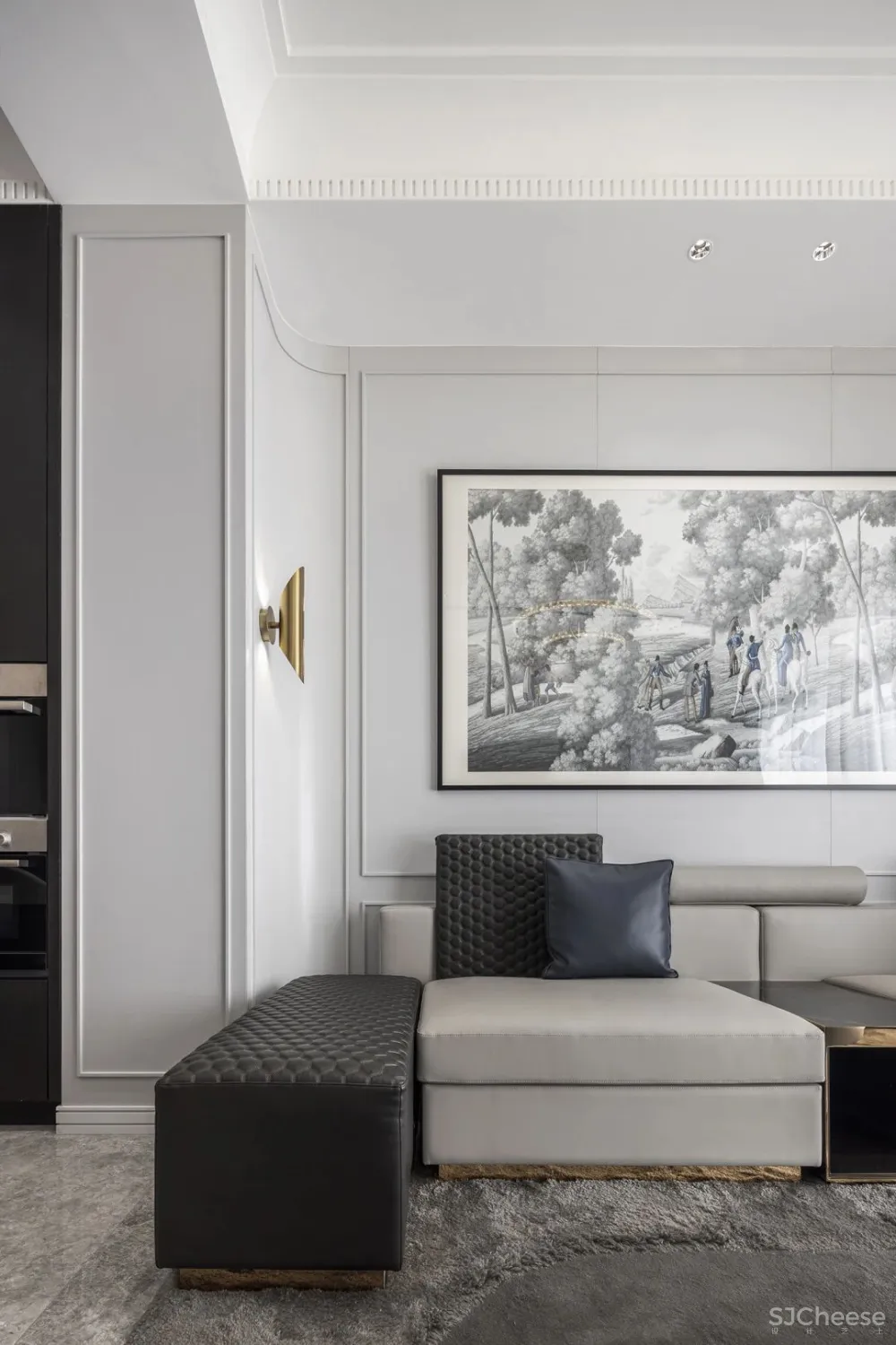 大朴-勿量：366㎡雾霭蓝法式美宅，直撩心底的静奢魅力！