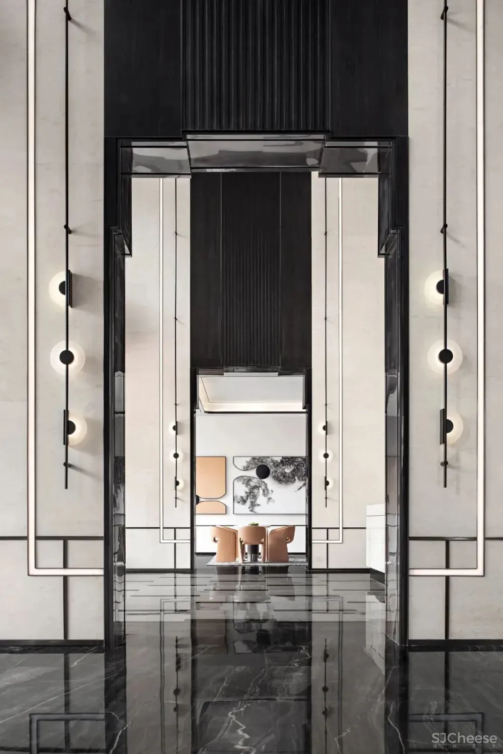 璞辉设计丨云水禅心，陶柳之下的现代二分法美学