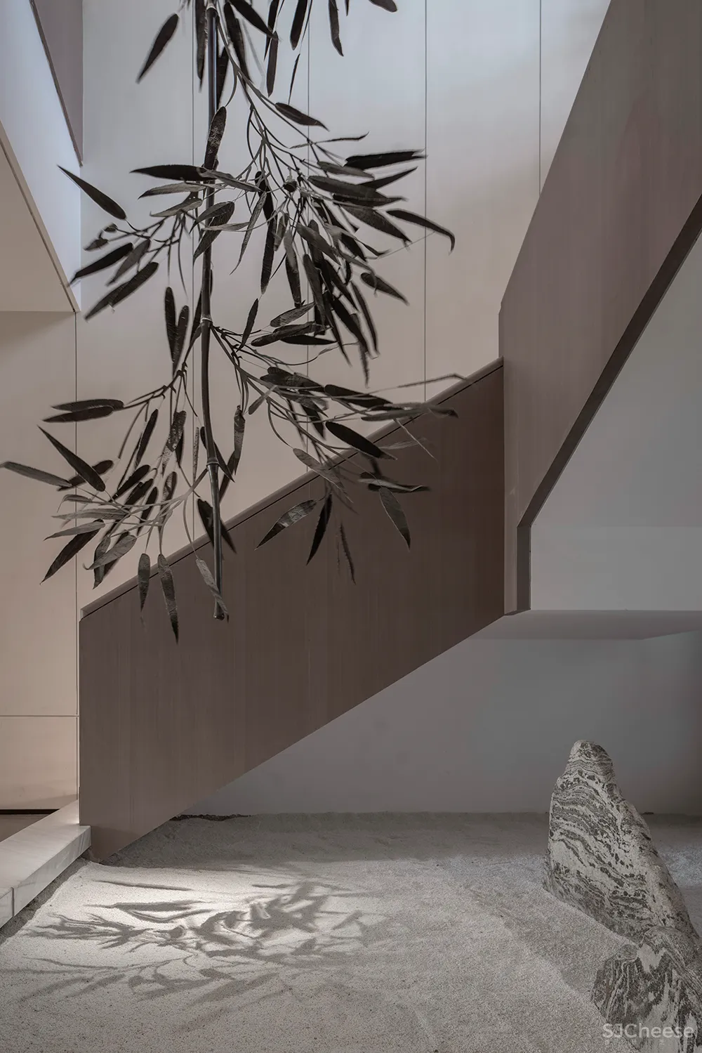 吴文粒:2500㎡中式售楼处,珑廷风雅韵,隐归禅深处!