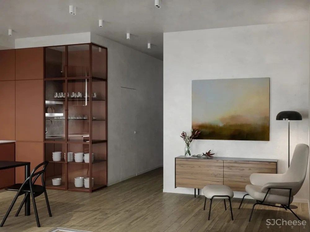 76㎡绿色朴质,细节处显精致!