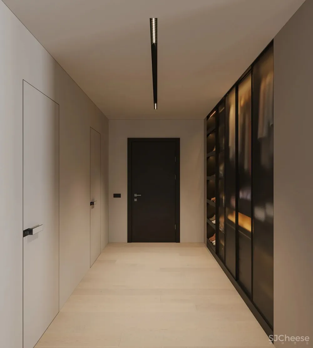 主卧带开放浴室,一室户也能住出豪宅感