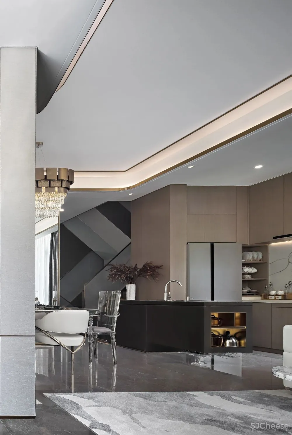 巧妙利用柜子,原来还能让室内空间这么通透连贯