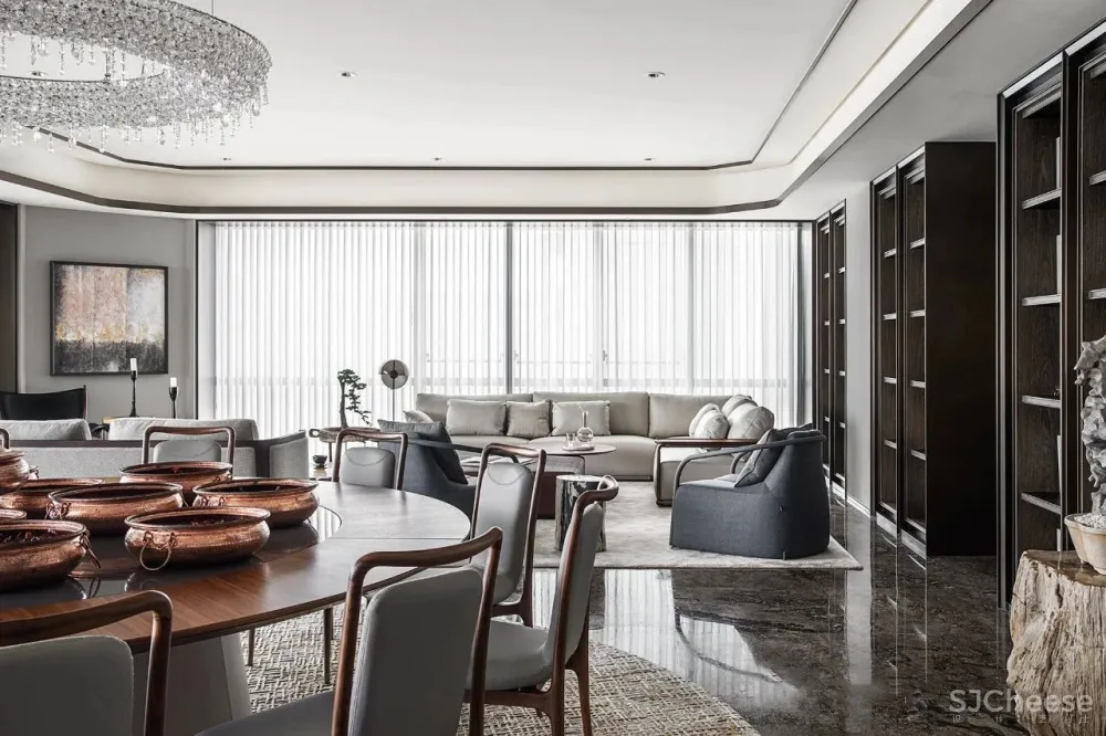 朱周空间设计丨重庆来福士:350米云端豪宅样板间设计!