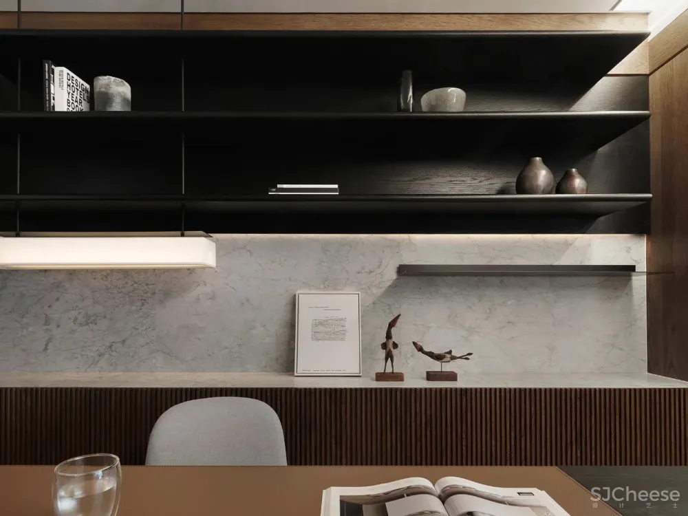 胡桃木 高级灰,纯粹而艺术的现代空间