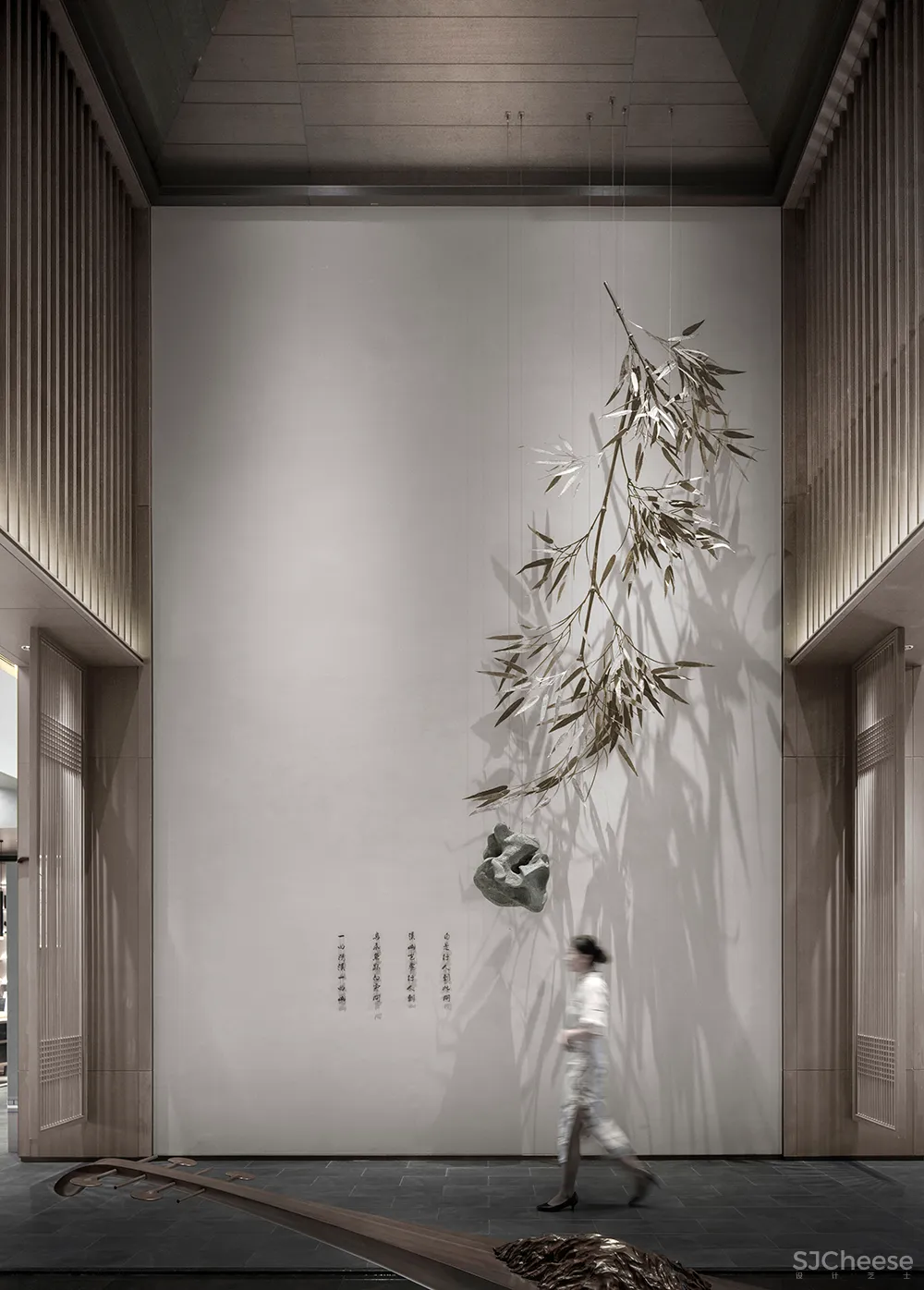 吴文粒:2500㎡中式售楼处,珑廷风雅韵,隐归禅深处!