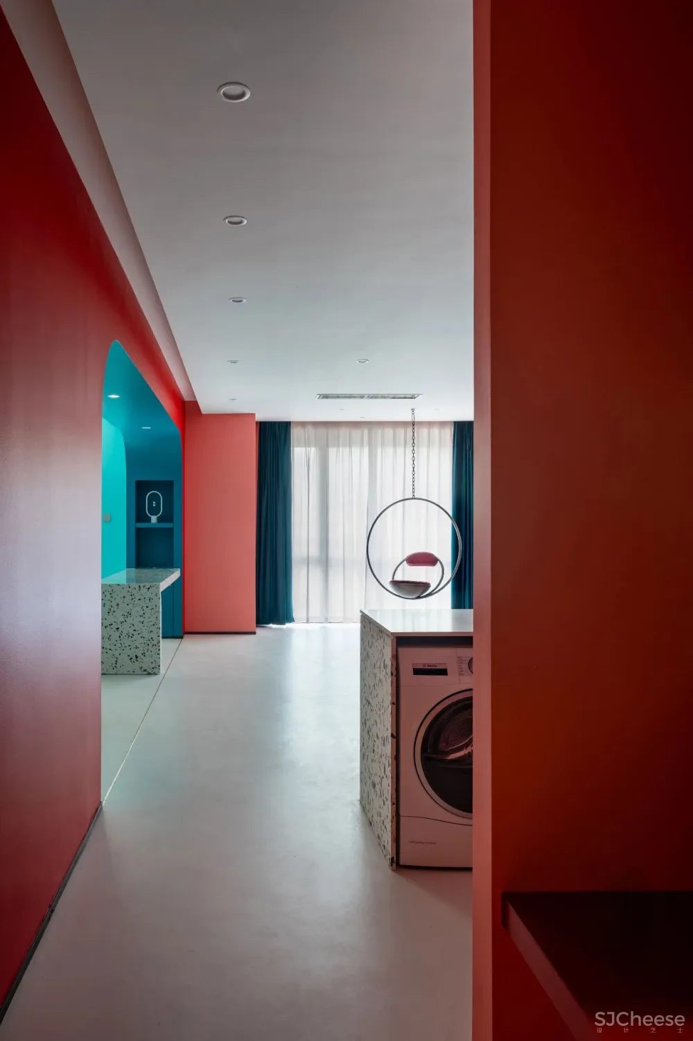 上海前滩女律师80㎡家!硬生生把“红配绿”,装成了你住不起的样子!