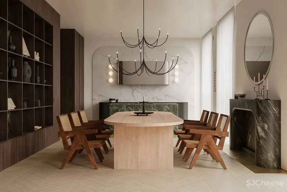 124㎡ 一室一厅,从客厅到卧室都很有格调